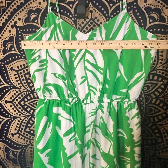 Lilly Pulitzer Vibrant Green Leaf Kids One Piece - Picture 3 of 4